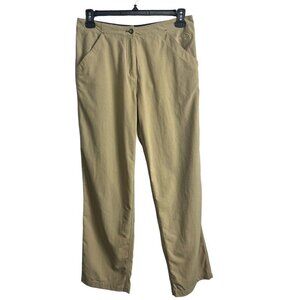 TNF The North Face Tekware Technology Nylon Tan Hiking Activewear Pants Size 10